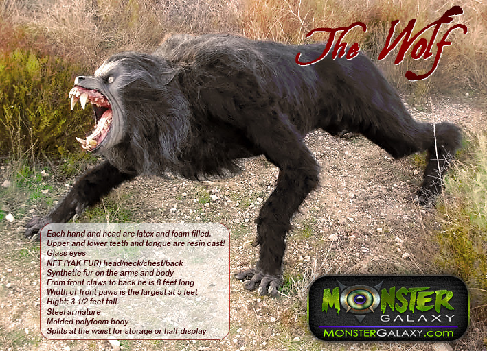 Werewolf prop 1:1 scale Movie Lifesize Wolf Prop and Movie An American Werewolf in London 1:1 scale Wolf  Collectible Lycans Figure 